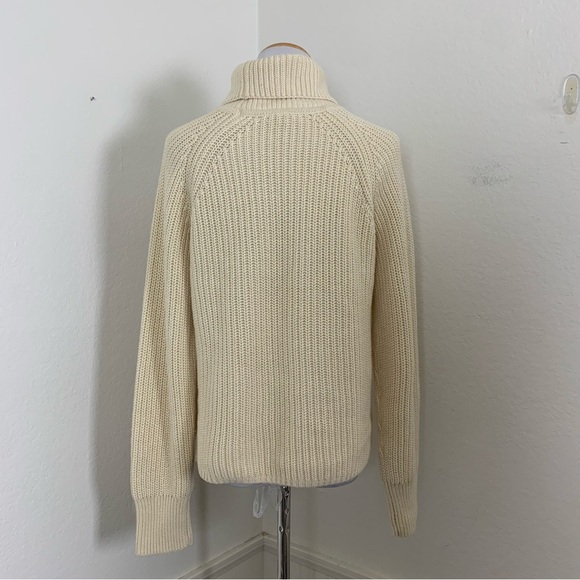Alex Mill Turtleneck Cotton Cashmere Knit Sweater Womens XS Classic Cream Soft - Picture 13 of 17